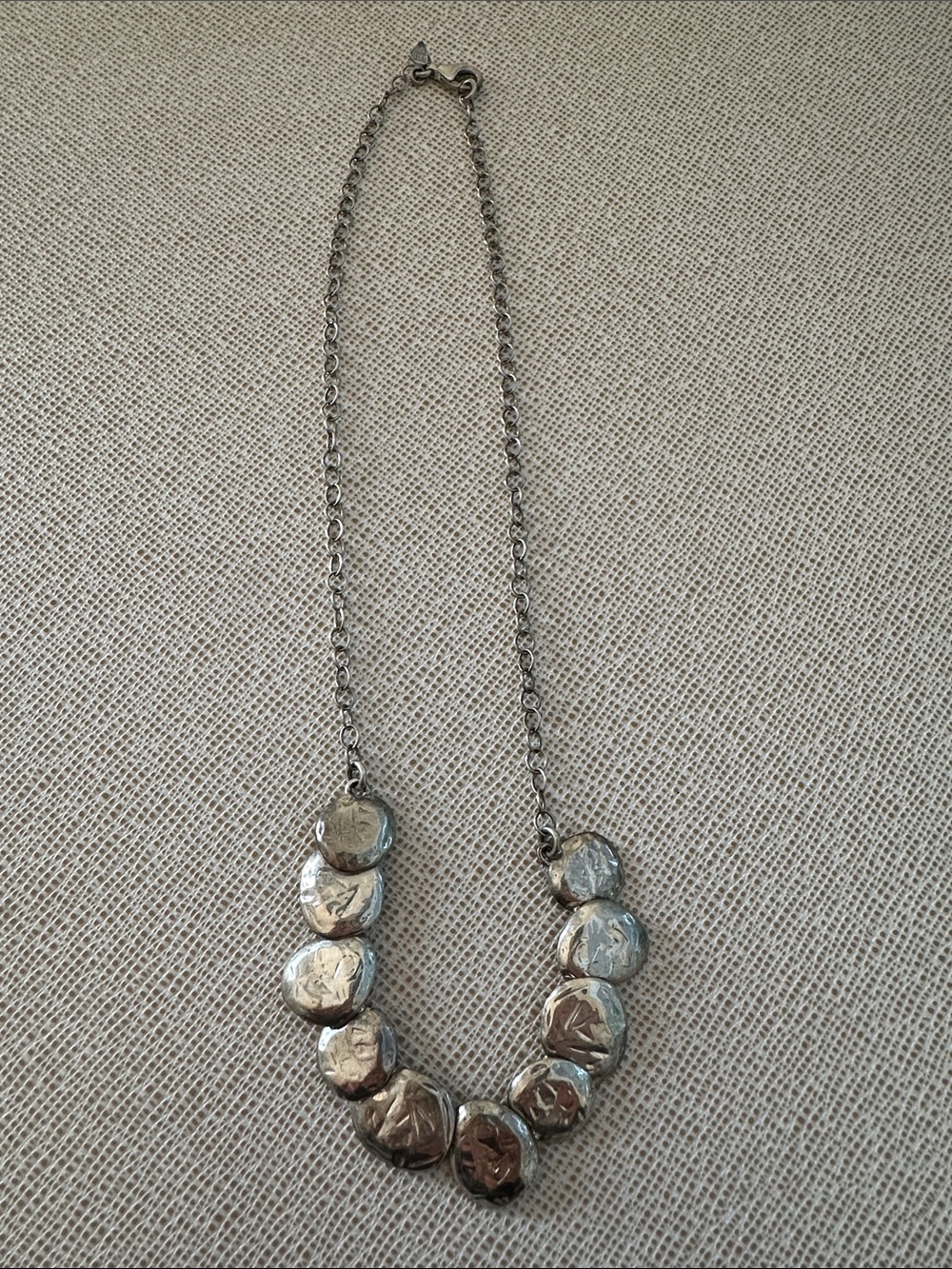 Silpada Sterling Silver Disc Link Necklace